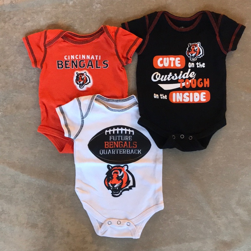 Cincinnati Bengals 3-pack bodysuits
